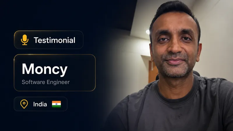 Moncy video testimonial